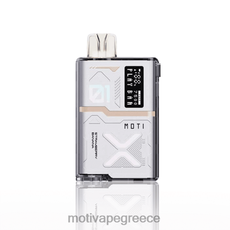 0B6XL55 MOTI Play Bar 7500 ατμούς μιας χρήσης (5%, 7500 ρουφηξιές) μπανάνα φράουλα | MOTI vape price