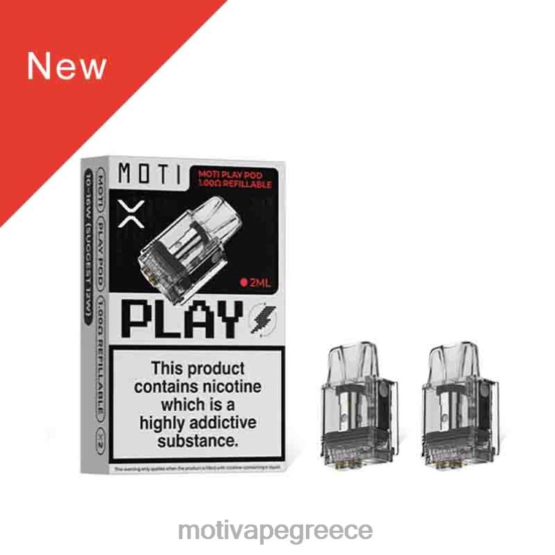 0B6XL121 MOTI Play pod 1,00 ohm επαναγεμιζόμενο 1 τεμ | MOTI vape Greece