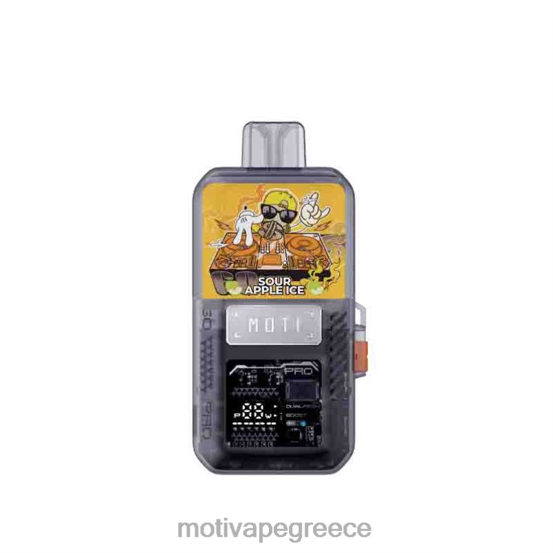 0B6XL77 MOTI Go Pro pod+συσκευή μιας χρήσης ξινός πάγος μήλου | MOTI vape review